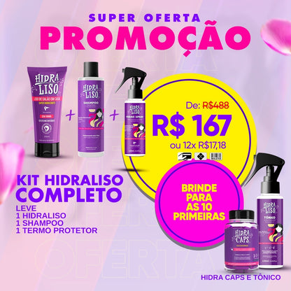 OFERTA EXCLUSIVA 12/03 - KIT HIDRALISO- PROGRESSIVA SEM FORMOL